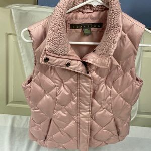 Pink Kenneth Cole Reaction Vest Jacket Size Small